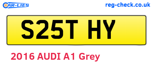 S25THY are the vehicle registration plates.