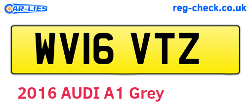 WV16VTZ are the vehicle registration plates.