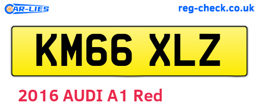 KM66XLZ are the vehicle registration plates.