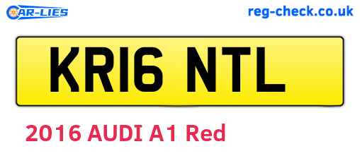 KR16NTL are the vehicle registration plates.