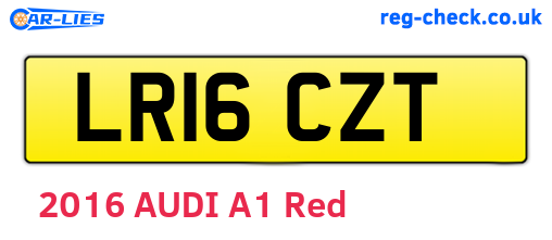 LR16CZT are the vehicle registration plates.
