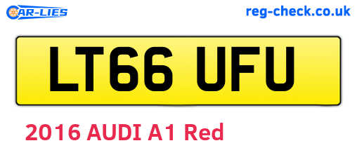 LT66UFU are the vehicle registration plates.