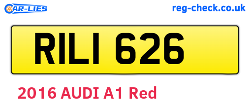 RIL1626 are the vehicle registration plates.