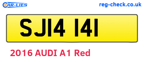 SJI4141 are the vehicle registration plates.