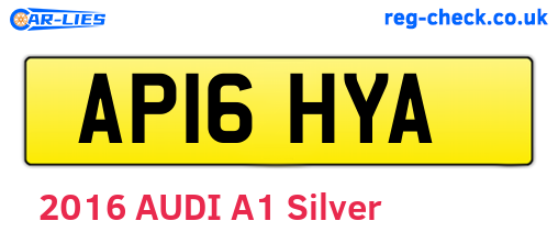 AP16HYA are the vehicle registration plates.