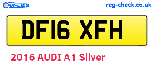 DF16XFH are the vehicle registration plates.
