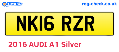 NK16RZR are the vehicle registration plates.
