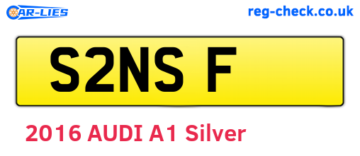 S2NSF are the vehicle registration plates.