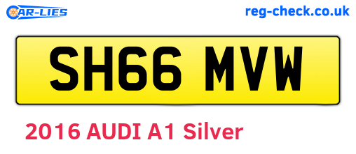SH66MVW are the vehicle registration plates.