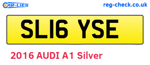 SL16YSE are the vehicle registration plates.