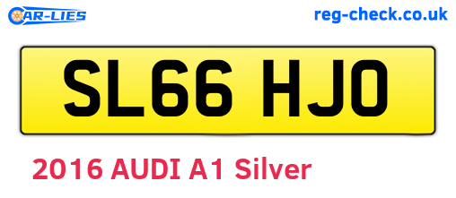 SL66HJO are the vehicle registration plates.