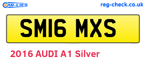 SM16MXS are the vehicle registration plates.