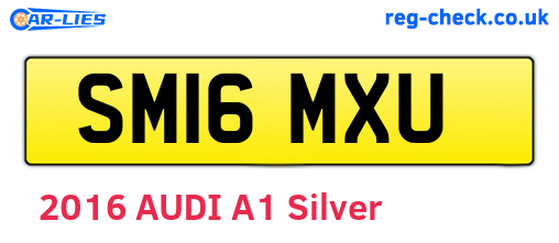 SM16MXU are the vehicle registration plates.