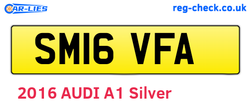 SM16VFA are the vehicle registration plates.