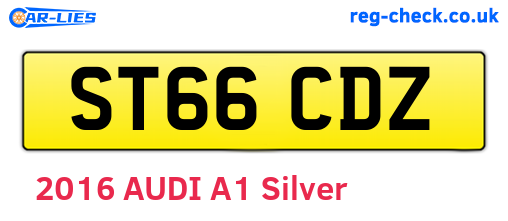 ST66CDZ are the vehicle registration plates.