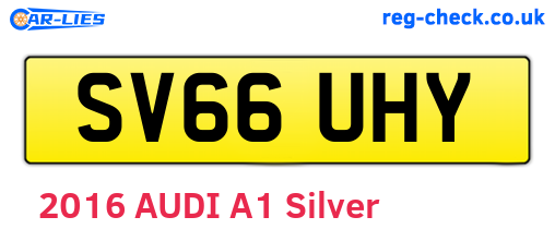 SV66UHY are the vehicle registration plates.