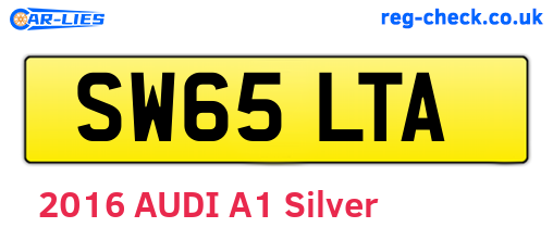 SW65LTA are the vehicle registration plates.