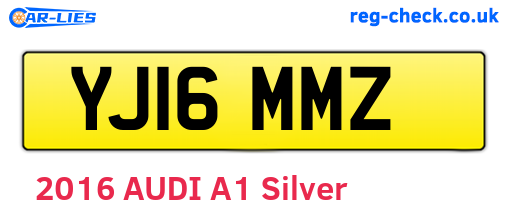 YJ16MMZ are the vehicle registration plates.