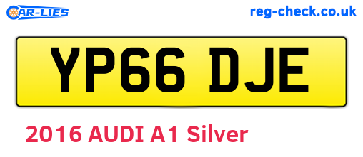 YP66DJE are the vehicle registration plates.