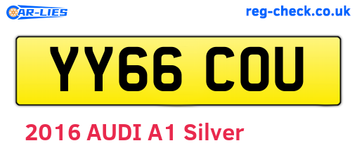 YY66COU are the vehicle registration plates.