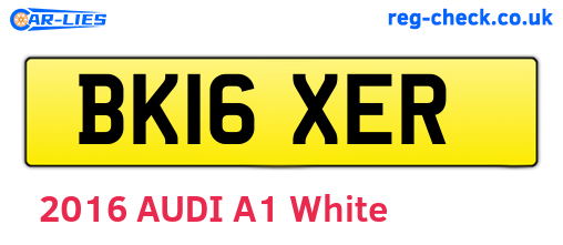 BK16XER are the vehicle registration plates.