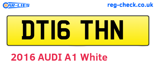 DT16THN are the vehicle registration plates.