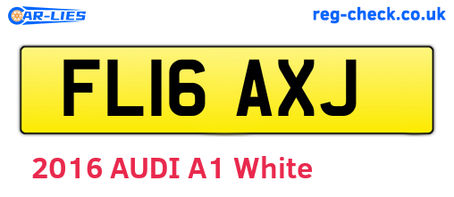FL16AXJ are the vehicle registration plates.