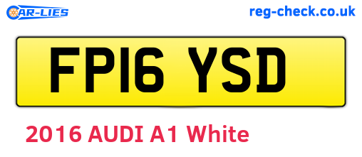 FP16YSD are the vehicle registration plates.