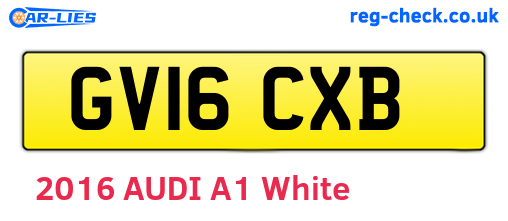 GV16CXB are the vehicle registration plates.