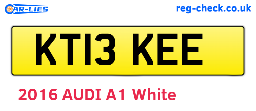 KT13KEE are the vehicle registration plates.