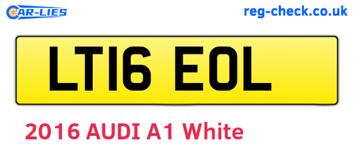 LT16EOL are the vehicle registration plates.
