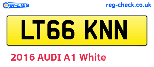 LT66KNN are the vehicle registration plates.