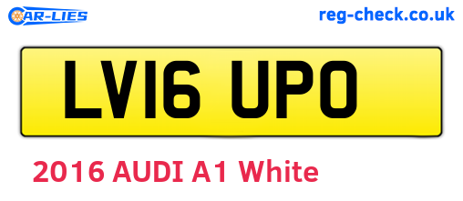 LV16UPO are the vehicle registration plates.