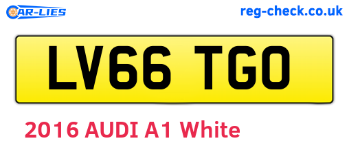 LV66TGO are the vehicle registration plates.