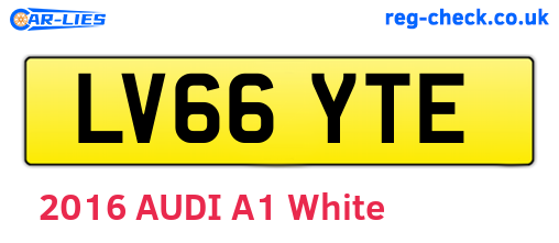 LV66YTE are the vehicle registration plates.