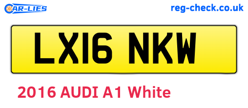 LX16NKW are the vehicle registration plates.