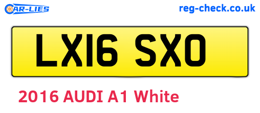 LX16SXO are the vehicle registration plates.