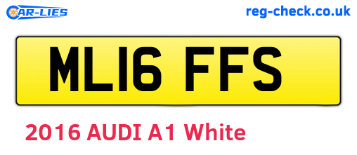 ML16FFS are the vehicle registration plates.