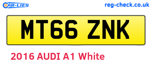 MT66ZNK are the vehicle registration plates.