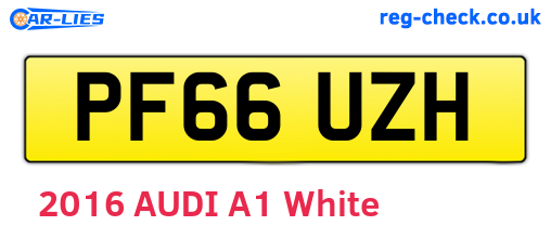 PF66UZH are the vehicle registration plates.