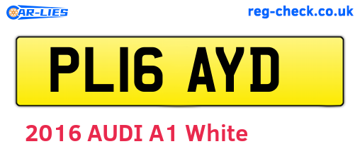 PL16AYD are the vehicle registration plates.
