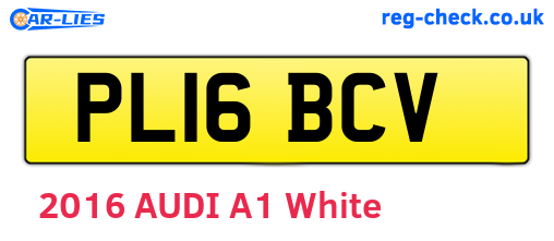 PL16BCV are the vehicle registration plates.