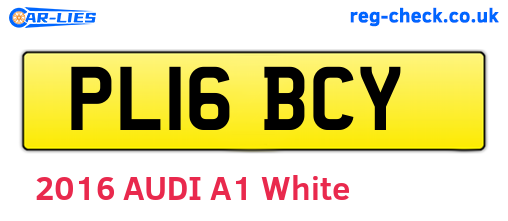 PL16BCY are the vehicle registration plates.