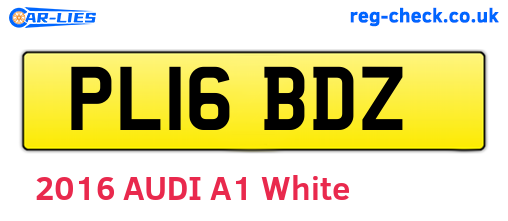 PL16BDZ are the vehicle registration plates.