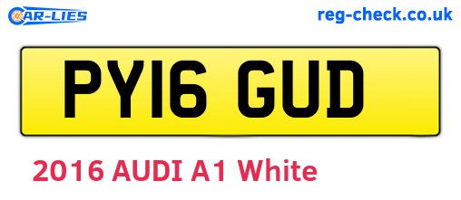 PY16GUD are the vehicle registration plates.