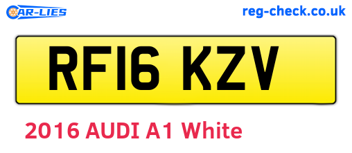 RF16KZV are the vehicle registration plates.