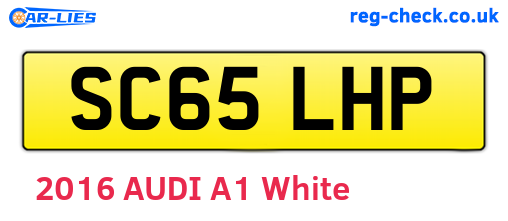 SC65LHP are the vehicle registration plates.