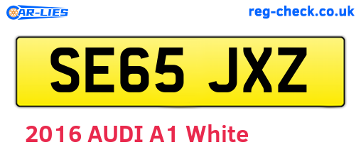 SE65JXZ are the vehicle registration plates.
