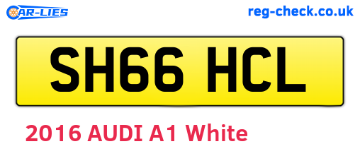 SH66HCL are the vehicle registration plates.