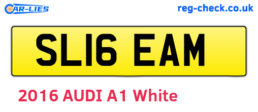 SL16EAM are the vehicle registration plates.